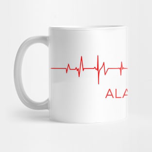 I Love Opp Alabama USA Heartbeat Funny T-Shirt For Men Women Custom Mug